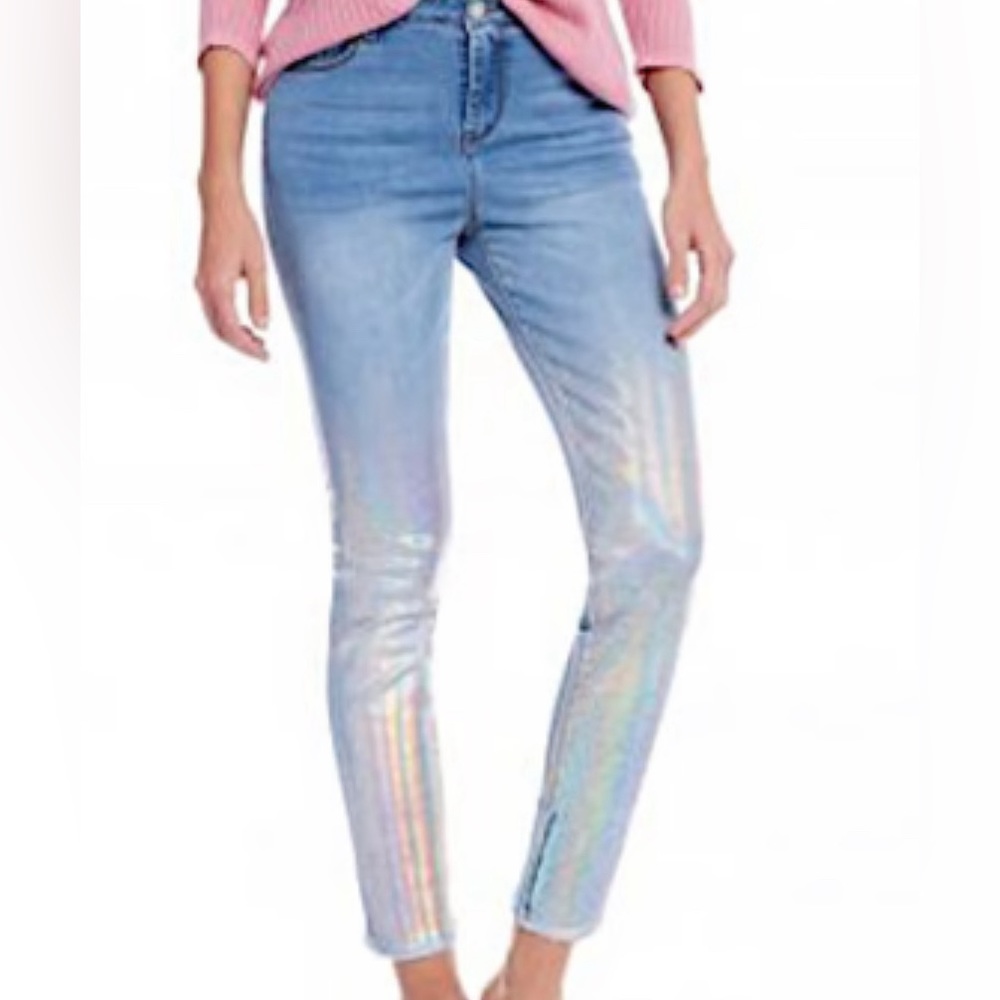 Gianni Bini Daisy Holographic Jean size XS